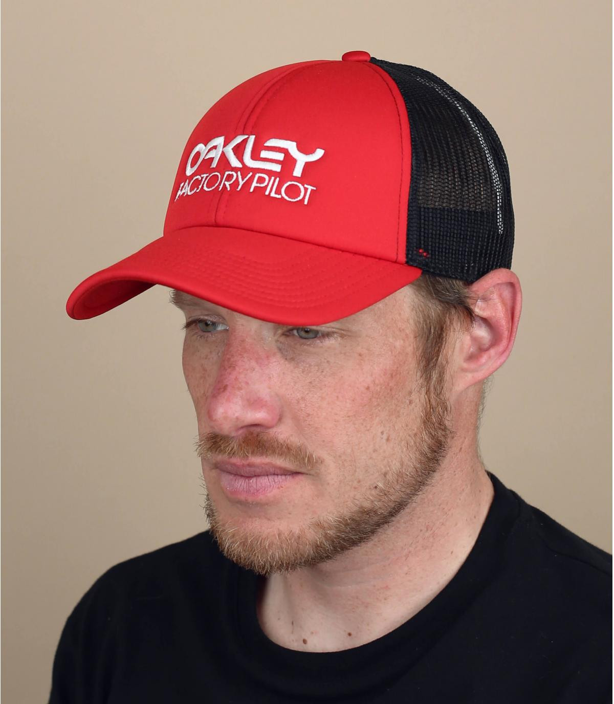 Oakley red trucker Factory Pilot Trucker redline